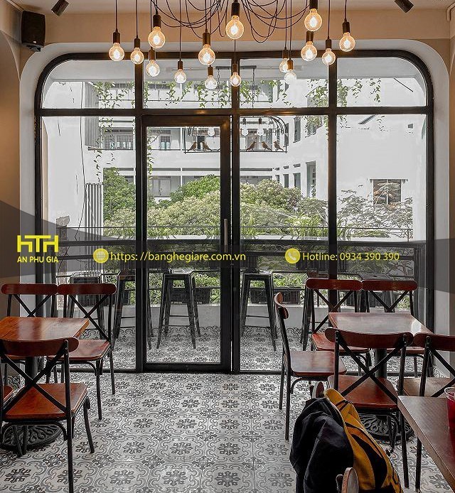 Bàn ghế cafe phong cách mới