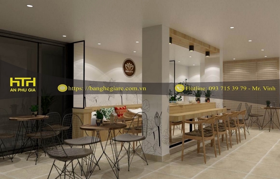 bàn ghế cafe thủ đức sang trọng