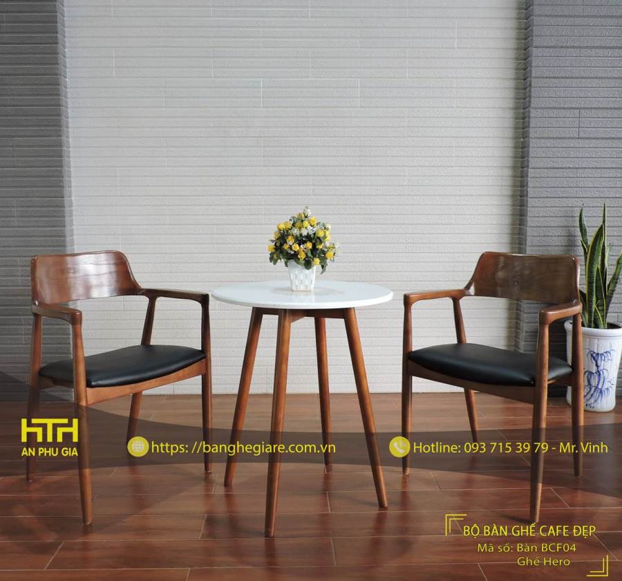 Ghế gỗ trà sữa màu sắc đẹp