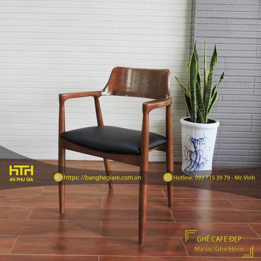 Ghế gỗ trà sữa thiết kế đẹp