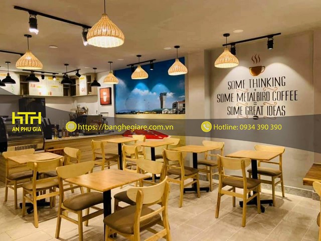 Bàn ghế gỗ cafe chất lượng cao