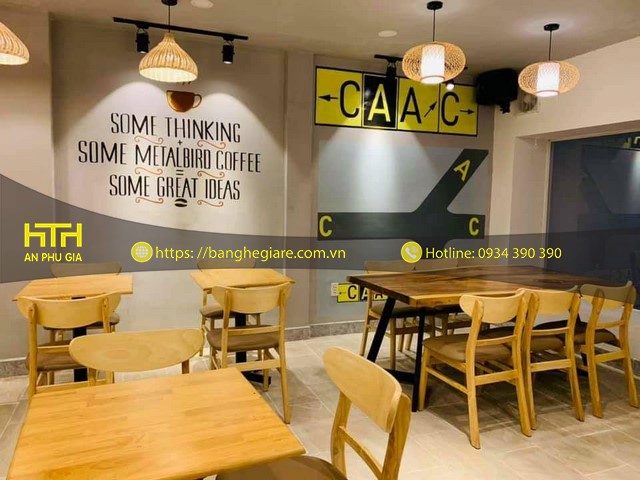 Bàn ghế cafe thời thượng, giá rẻ