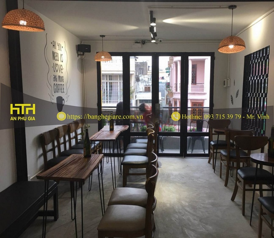 bàn ghế cafe quận 3 hcm chất lượng cao
