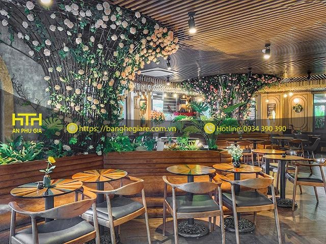 bàn ghế gỗ cafe đẹp, giá rẻ