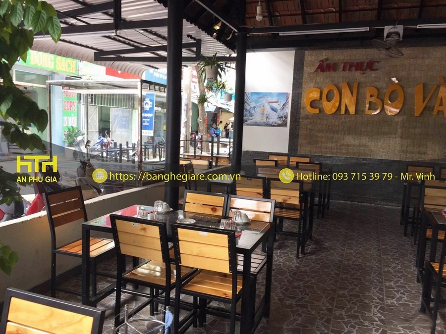 bàn ghế nhà hàng NH001 hiện đại
