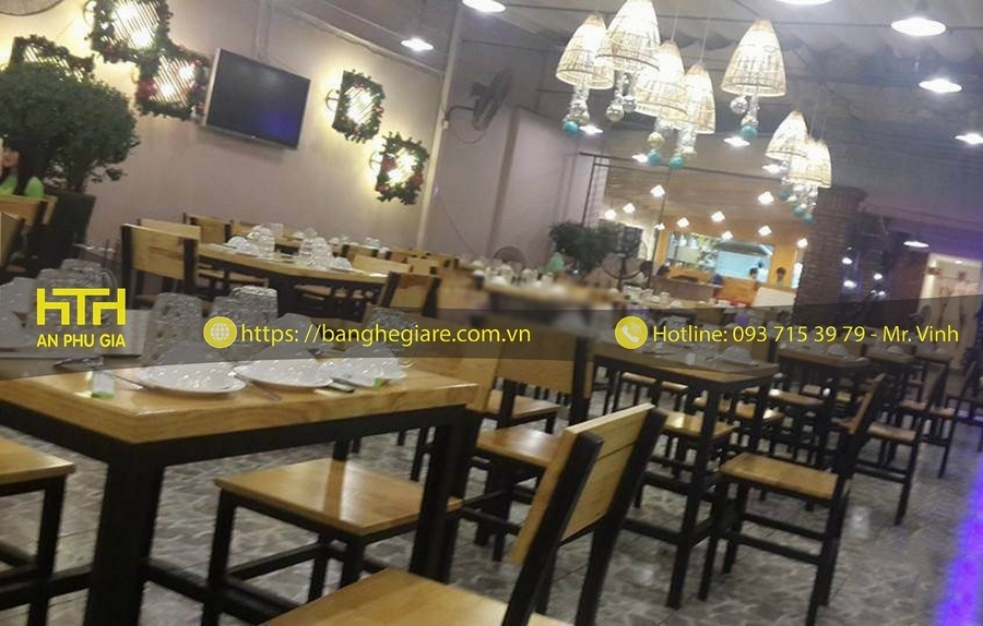 bàn ghế quán ăn giá rẻ hcm cá tính