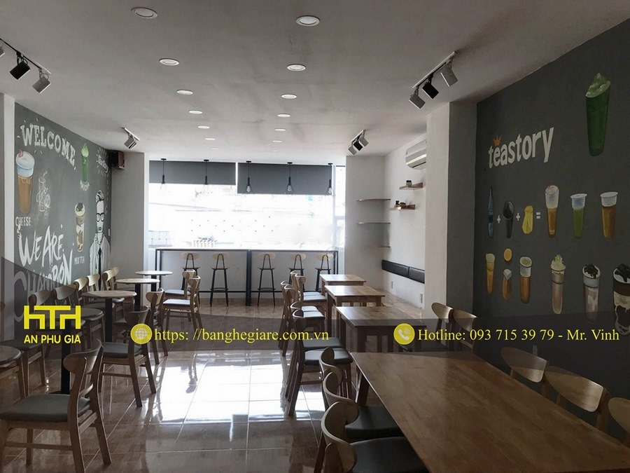 bàn ghế trà sữa giá rẻ hcm bắt mắt