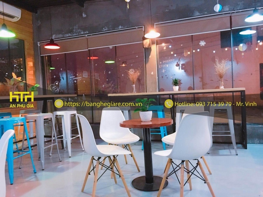 bàn ghế trà sữa giá rẻ hcm hiện đại