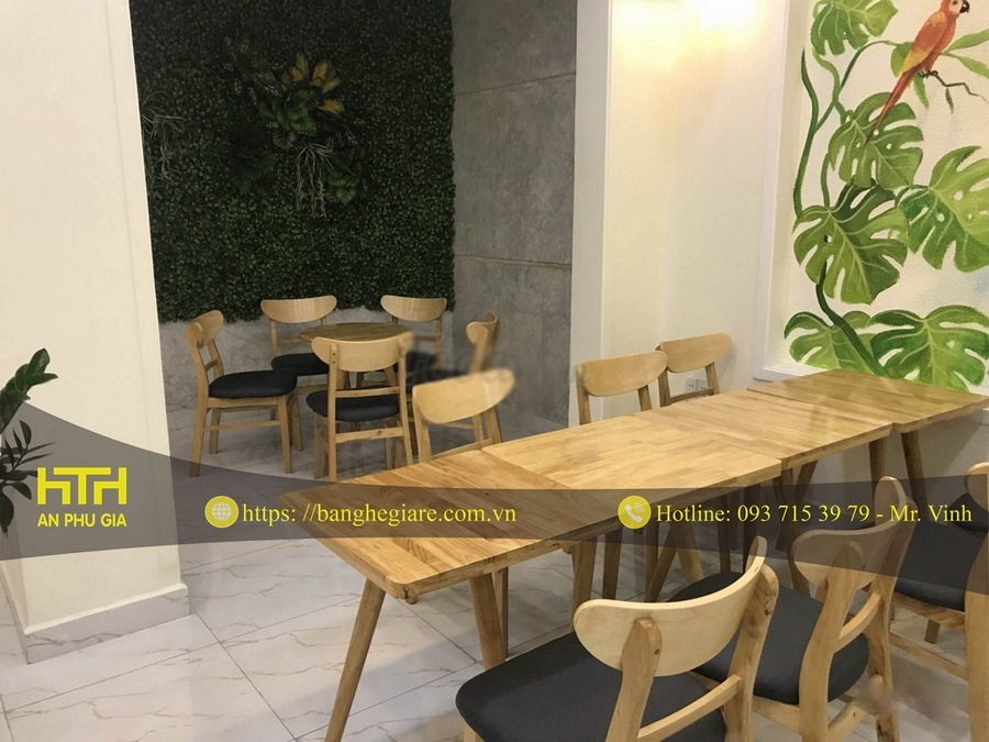 bàn ghế trà sữa giá rẻ hcm sang trọng