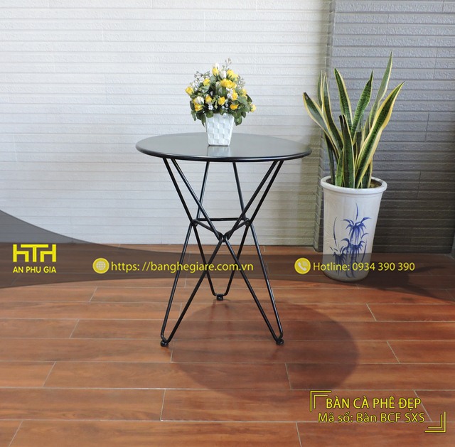 Bàn sắt cafe BCF SX độ bền cao