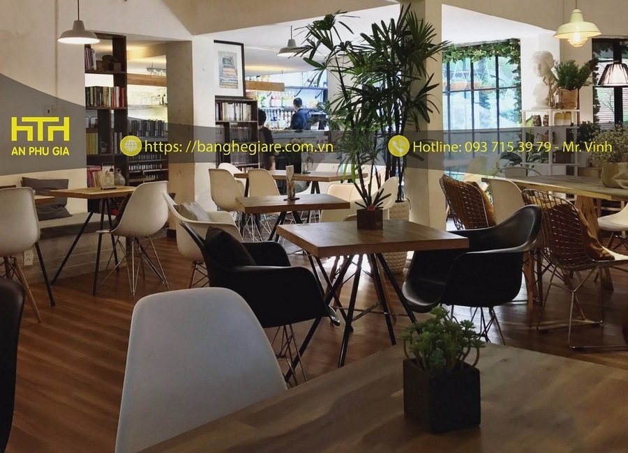 ghế gỗ cafe Eames đẹp chắc chắn