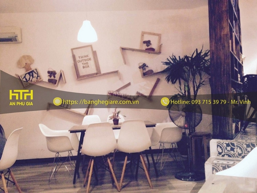 ghế gỗ cafe Eames đẹp sang trọng