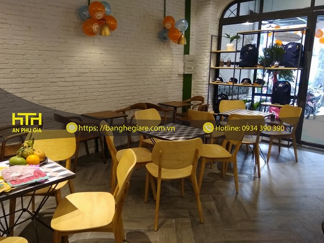 Ghế gỗ cafe CF007 cao cấp