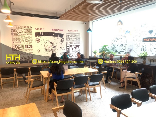 Ghế gỗ cafe KENZO độc đáo