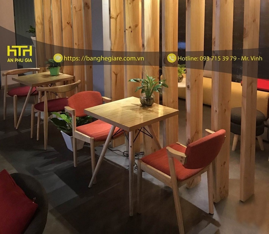 ghế gỗ  cafe kenzo giá rẻ trẻ trung