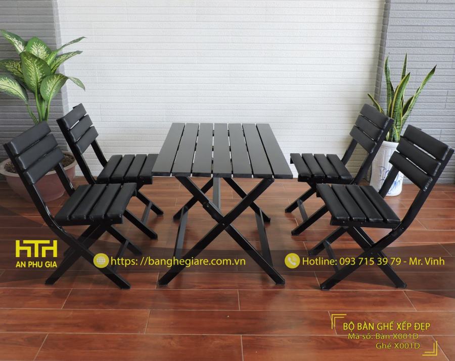 Bàn ghế xếp cafe ấn tượng