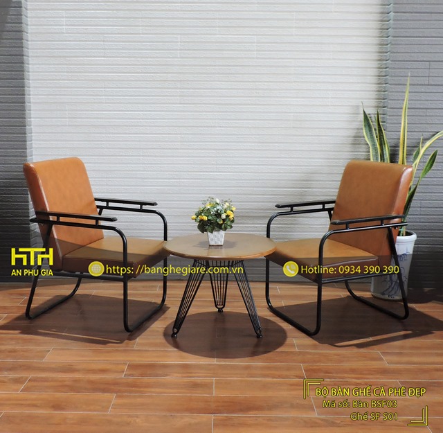 Ghế sofa sắt cafe SF S01 đẹp