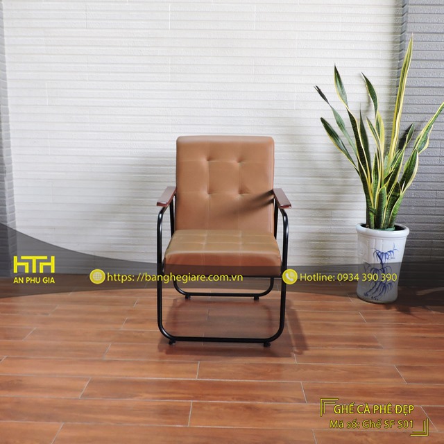 Ghế sofa sắt cafe SF S01 sang trọng