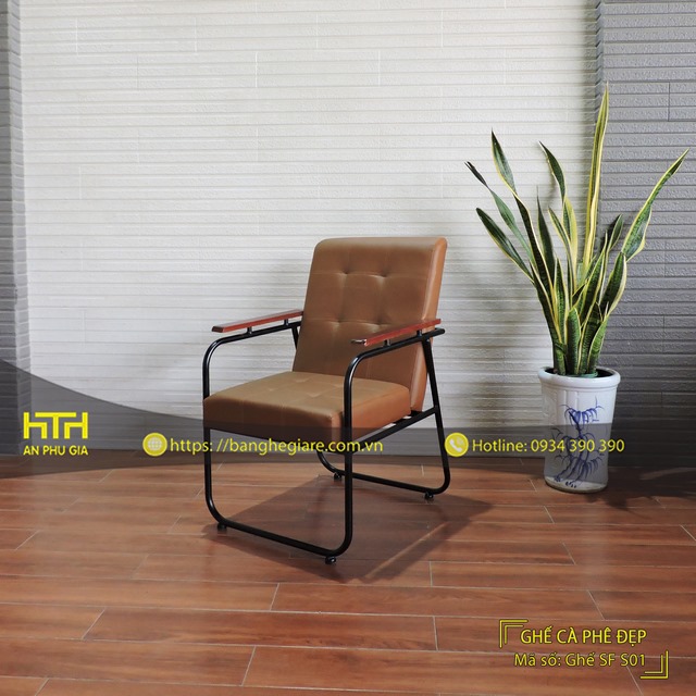 Ghế sofa sắt cafe SF S01 sang trọng