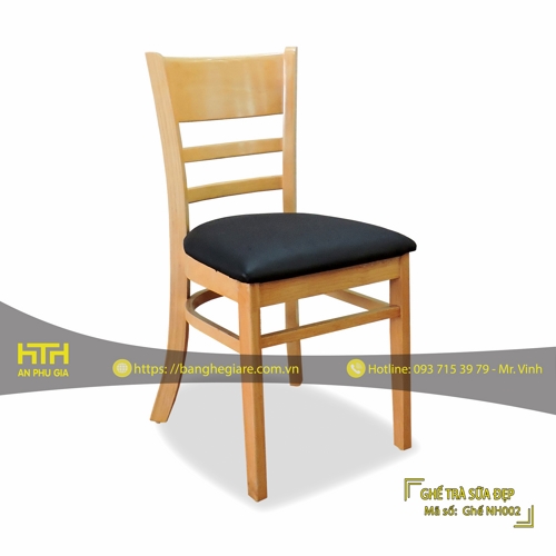 GHẾ GỖ TRÀ SỮA NH002 GIÁ RẺ - MÃ SỐ: NH002