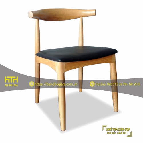 GHẾ GỖ TRÀ SỮA DT GIÁ RẺ - MÃ SỐ: DT