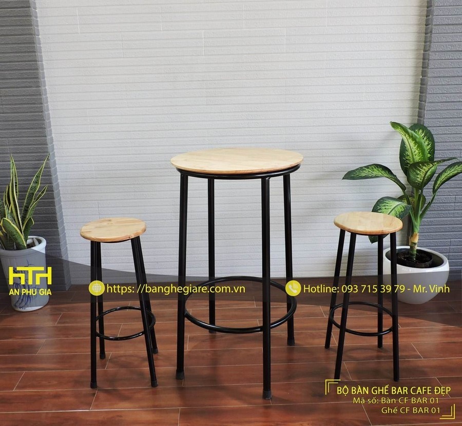 giá bàn ghế cafe bằng gỗ