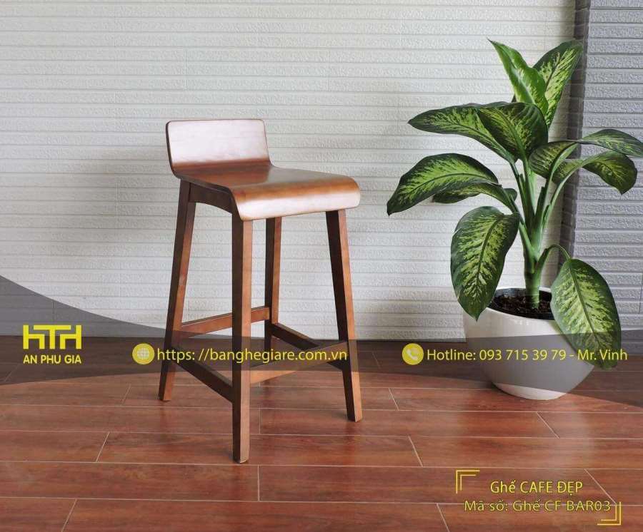 ghế gỗ đẹp cho quán cafe