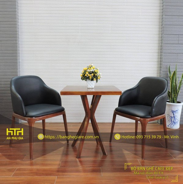 Bộ bàn ghế cafe CF Grace 2 đẹp, chất lượng cao