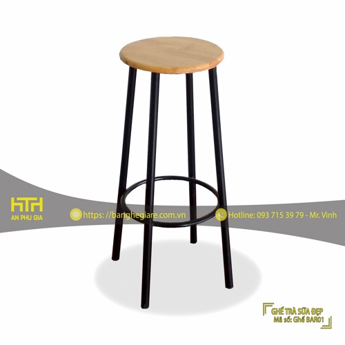 GHẾ BAR TRÀ SỮA BAR01 GIÁ RẺ - MÃ SỐ: BAR01