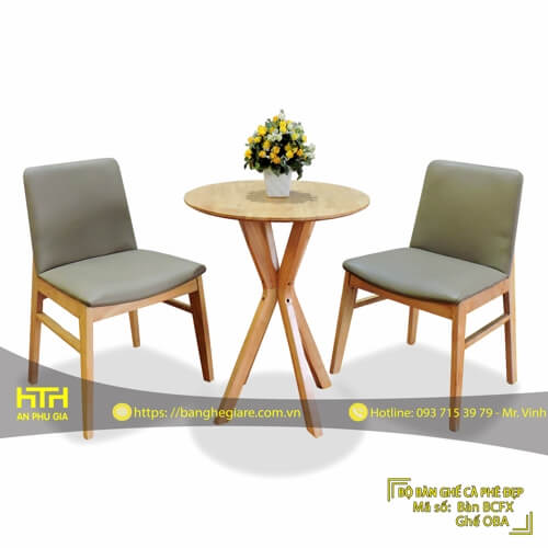 BỘ BÀN GHẾ CAFE GIÁ RẺ CF OBA - MÃ SỐ: CF OBA
