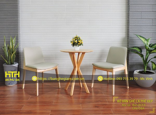 Bàn ghế cafe Oba chất lượng cao