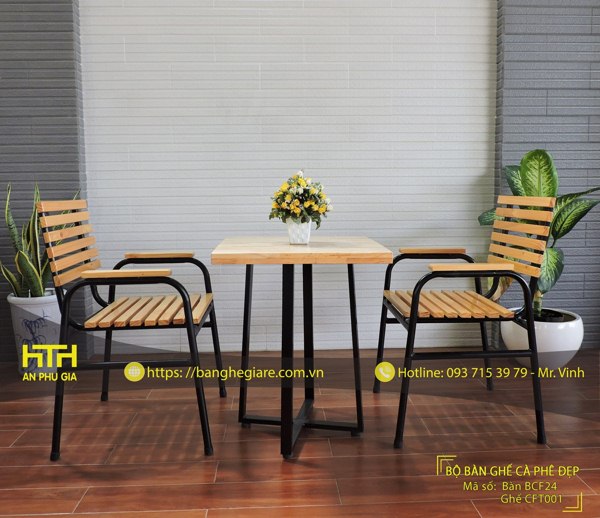 Bộ bàn ghế trà sữa TS CFT001 bền đẹp