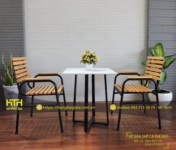 Bàn ghế trà sữa TS CFT001 rẻ đẹp