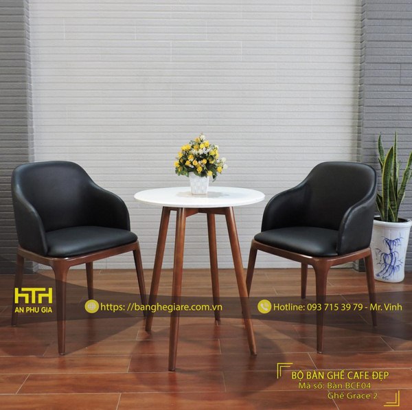 Bộ bàn ghế trà sữa TS Grace 2 màu sắc hài hòa