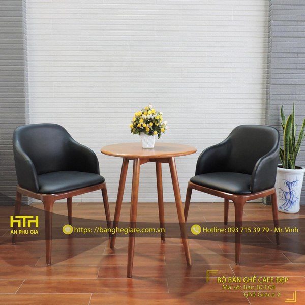 Bộ bàn ghế trà sữa TS Grace 2 sang trọng