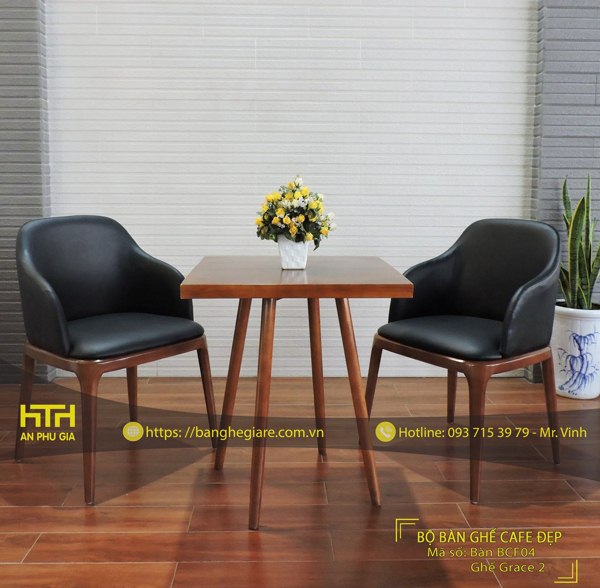 Bộ bàn ghế trà sữa TS Grace 2 hiện đại