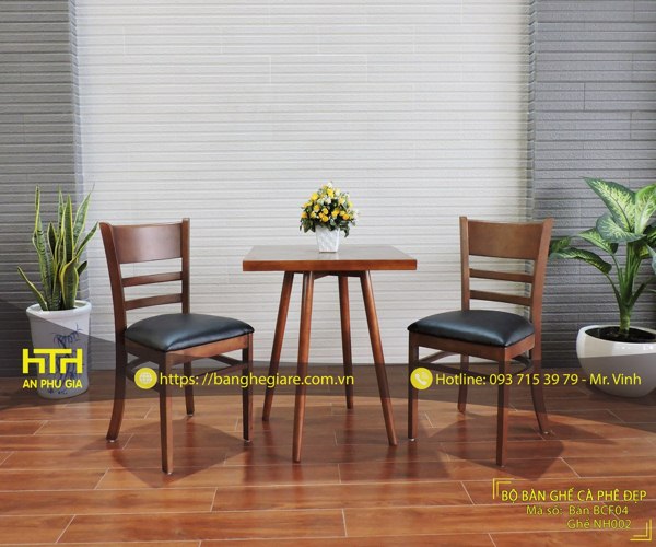 Bộ bàn ghế trà sữa TS NH002 tuổi thọ cao