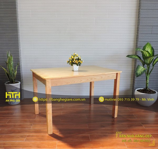 Bộ bàn ghế quán ăn QA NH002 có độ bền cao