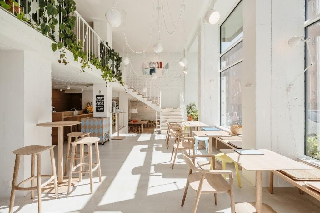 decor quán cà phê gần gũi sang trọng