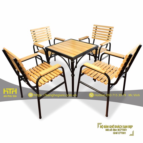 BỘ BÀN GHẾ KHÁCH SẠN -  RESORT CFT001 GIÁ RẺ - MÃ SỐ: KS CFT001
