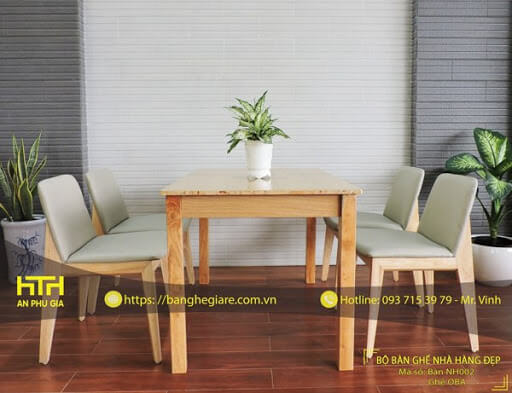 Mẫu bàn ghế quán ăn OBa được thiết kế sang trọng và đẳng cấp