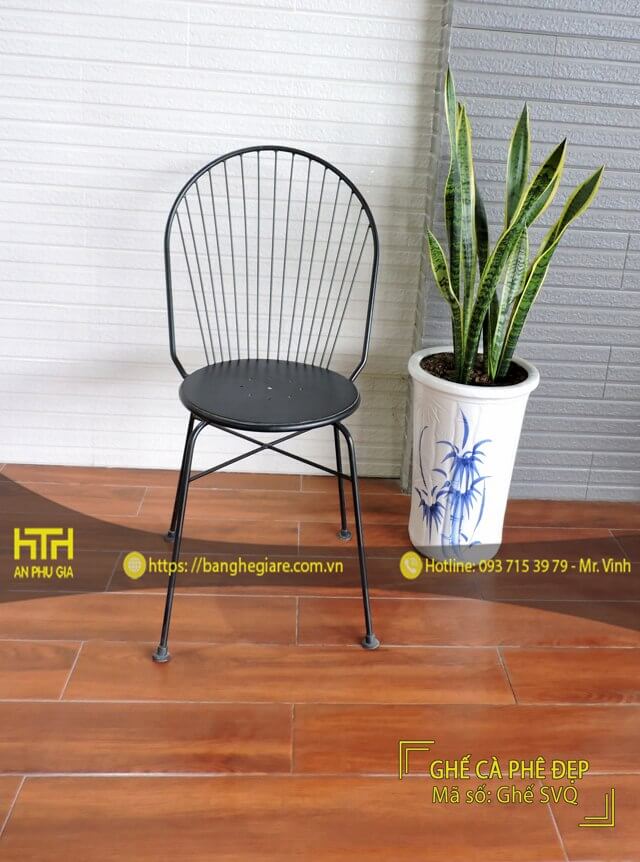 Ghe cafe sân vườn SVQ kiểu dáng đẹp