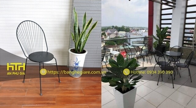 Ghế sắt cafe SVQ cao cấp