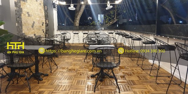 Ghế sắt cafe SL02 thanh lịch