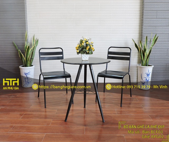 Ghế sắt cafe APG02 ấn tượng