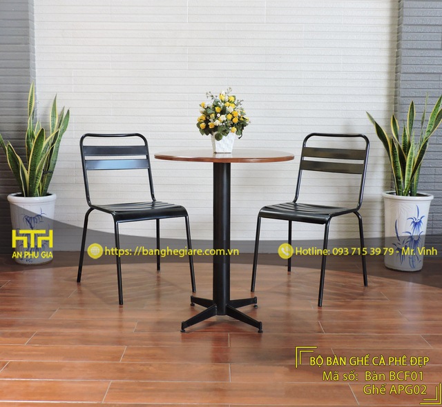 Ghế sắt cafe APG02 hiện đại