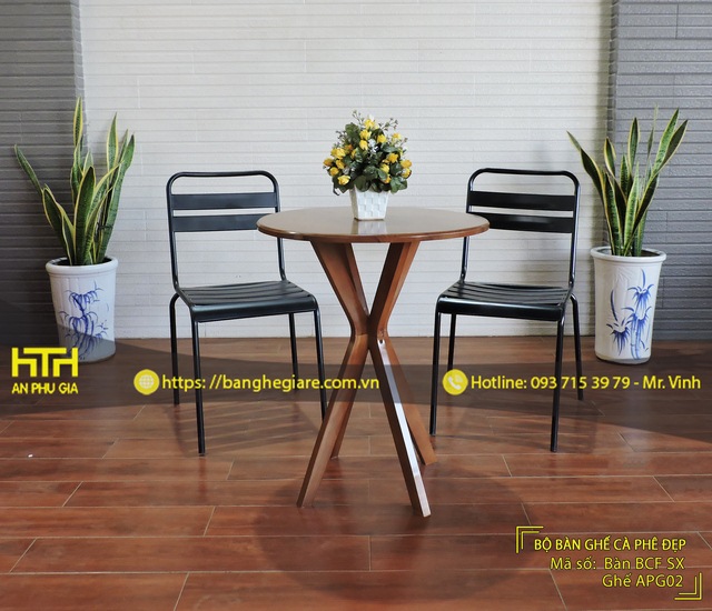 Ghế sắt cafe APG02 sang trọng