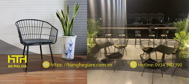 Ghế sắt cafe APG11 bền đẹp