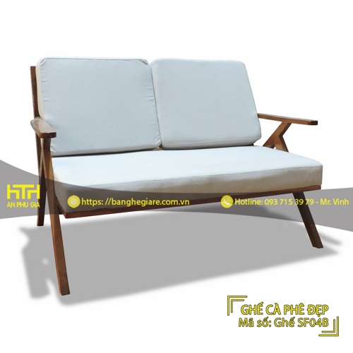 GHẾ SOFA ĐÔI CAFE SF04B GIÁ RẺ - MÃ SỐ: SF04B