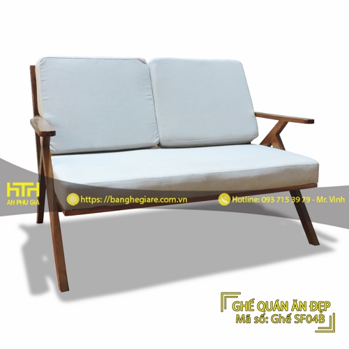 GHẾ SOFA ĐÔI QUÁN ĂN SF04B GIÁ RẺ - MÃ SỐ: SF04B